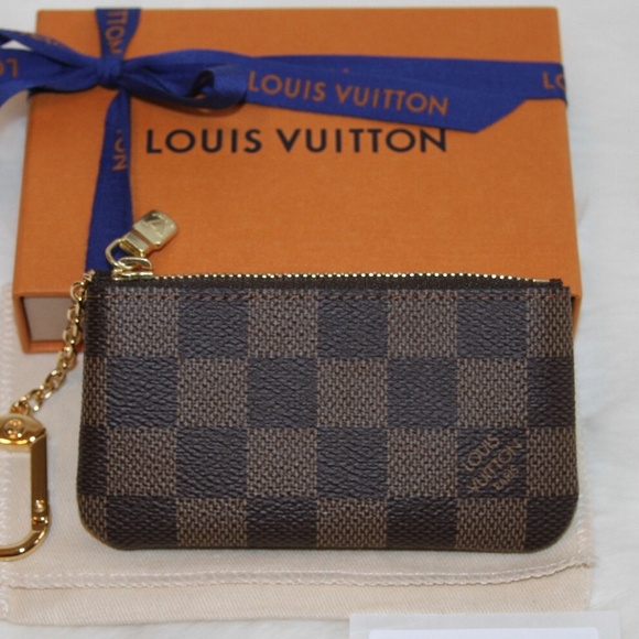 New! LOUIS VUITTON Key Pouch Damier Ebene Made in France - Picture 2 of 8